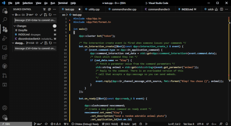 Creating a Bot Token - D++ - The lightweight C++ Discord API Library